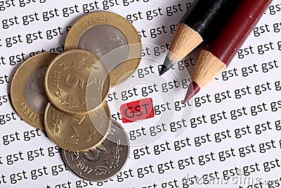 Gst tax Stock Photo