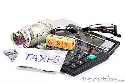 Gst taxes Stock Photo