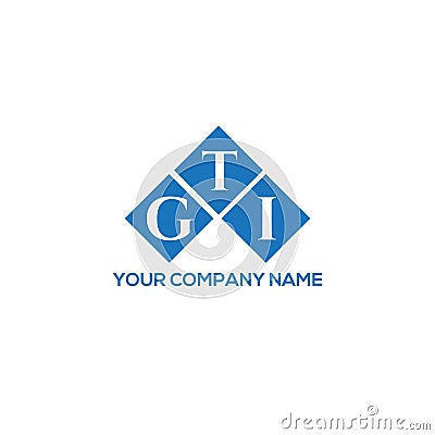 GTI letter logo design on white background. GTI creative initials letter logo concept. GTI letter design Vector Illustration