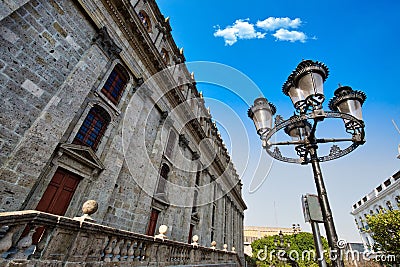 Guadalajara streets in cityâ€™s historic center Centro Historico Stock Photo