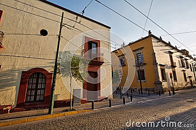 Guadalajara streets in historic center Stock Photo