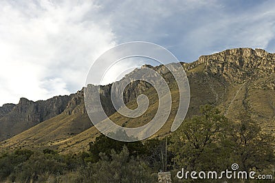 Guadalupe Mountains formation Stock Photo