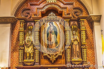 Guadalupe Shrine Statues St. Augustine Cathedral Catholic Church Tucson Arizona Editorial Stock Photo