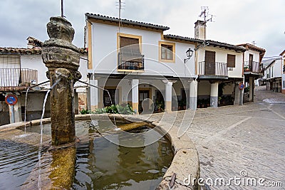 Guadalupe vintage streets with fountain Stock Photo