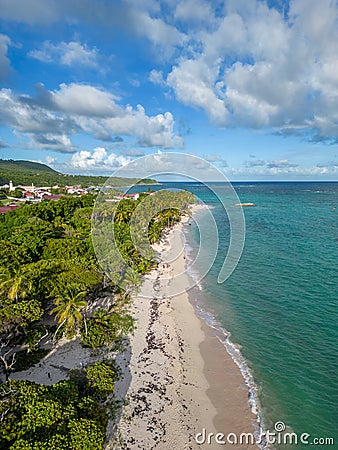 Guadeloupe - Marie Galante Amazing caribbean beach Stock Photo
