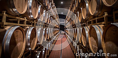 Guado al Tasso wineries in Bolgheri, Livorno, Italy. Editorial Stock Photo
