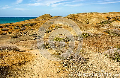 Guajira peninsula relief Stock Photo