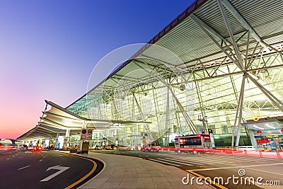 Guangzhou Baiyun International Airport Terminal 1 in China Editorial Stock Photo