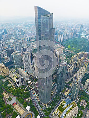 Guangzhou Chow Tai Fook Financial Center Editorial Stock Photo