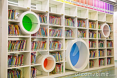 Guangzhou city library, Guangdong, china. Editorial Stock Photo