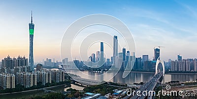 Guangzhou panorama Editorial Stock Photo