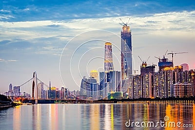 Guangzhou Skyline Stock Photo