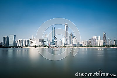 Guangzhou skyline in daytime Stock Photo
