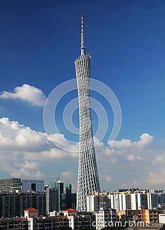 Guangzhou tower Editorial Stock Photo