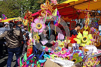 2016 Guangzhou winter jasmine flower market Editorial Stock Photo