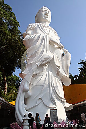 Guanyin Goddess Statue Editorial Stock Photo