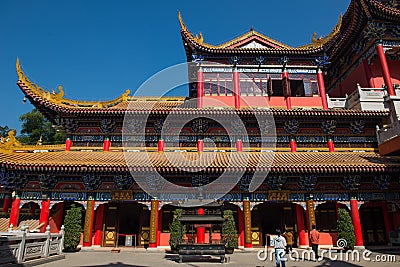 Dongguan - Dalingshan Forest Park - Guanyin Temple Editorial Stock Photo