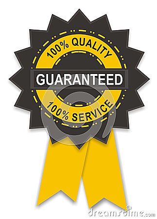 Guarantee badge Stock Photo