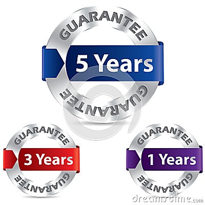 Guarantee seal designs Vector Illustration