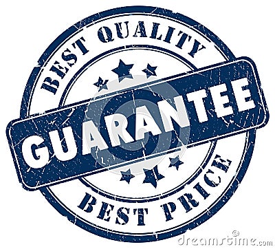 Guarantee stamp Stock Photo