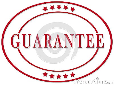 Guarantee stamp Stock Photo