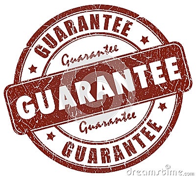 Guarantee stamp Stock Photo