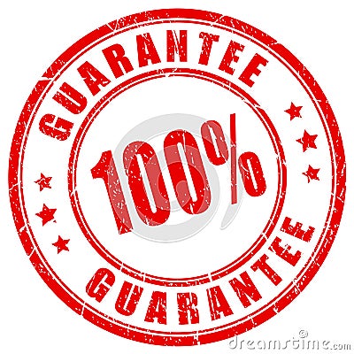 100 guarantee stamp Vector Illustration