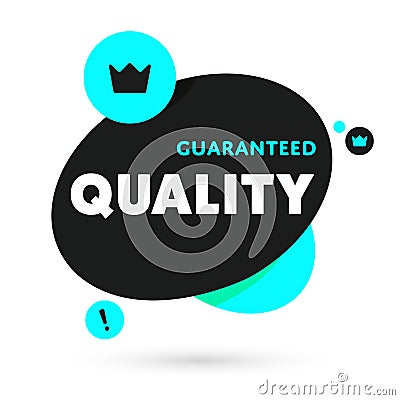 Guaranteed quality isolated banner Vector Illustration