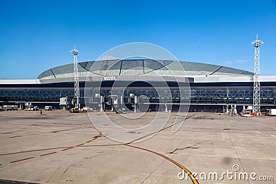 Guararapes airport on a sunny day in Recife, Pernambuco, Brazil Editorial Stock Photo