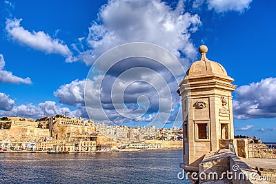 The guard tower Il Gardjola, Malta Stock Photo