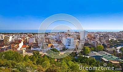 Guardamar del Segura skyline in Spain Stock Photo