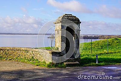 Guardhouse Blaye entrance view fortress of Vauban unesco World Heritage france Stock Photo