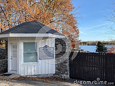 Guardhouse at the grounds of Johnny Cash`s Home Editorial Stock Photo