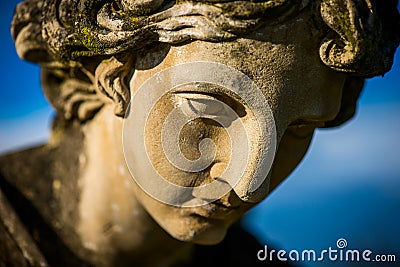 Guardian angel face - religions and cultures - intentional filtered image style Stock Photo