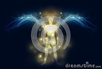 Guardian angel Cartoon Illustration