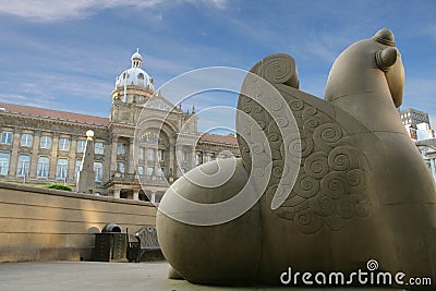 Guardian in Victoria Square Stock Photo