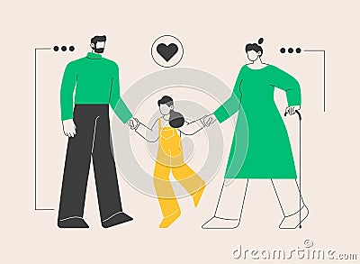 Guardianship abstract concept vector illustration. Vector Illustration