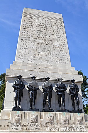 Guards Memorial at Horse Guards Parade in London Editorial Stock Photo