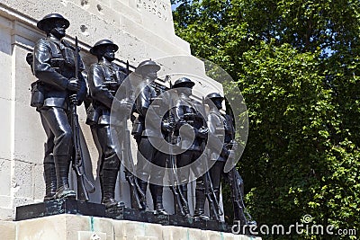 Guards Memorial at Horse Guards Parade in London Editorial Stock Photo