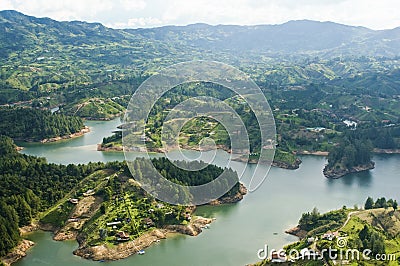 Guatape Lake - Colombia Stock Photo