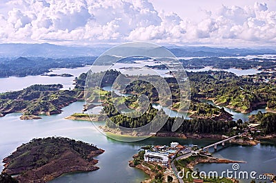 Guatape Lake, Colombia Stock Photo