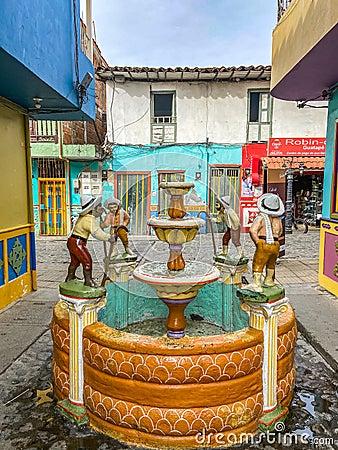 Guatape town in Colombia, South America Editorial Stock Photo