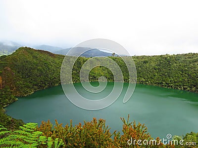 Lagoon or lake el dorado legend guatavita Stock Photo