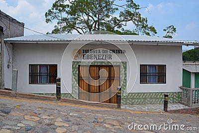 Simple house, indigenous families face extreme poverty Editorial Stock Photo