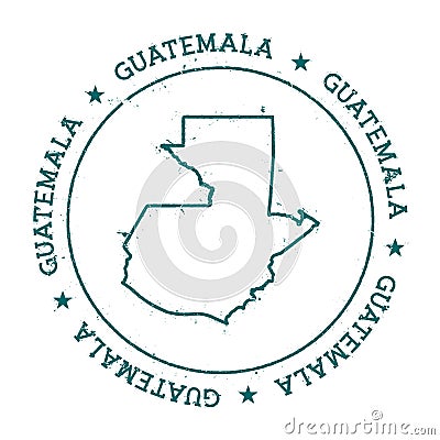 Guatemala vector map. Vector Illustration