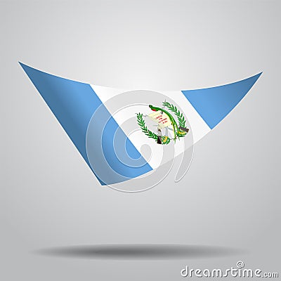Guatemalan flag background. Vector illustration. Vector Illustration
