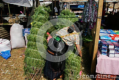 Christmas Market in Guatemala City Editorial Stock Photo