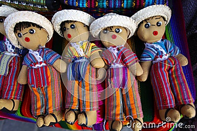 Guatemalan Worry Dolls Stock Photo