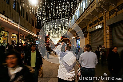 Guatemala Christmas Season Lights District Editorial Stock Photo