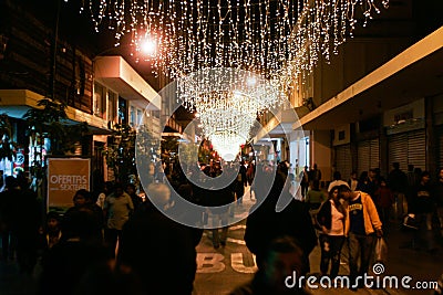 Guatemala Christmas Season Lights District Editorial Stock Photo